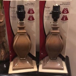 Table Desk Lamps Pair centurion crackle